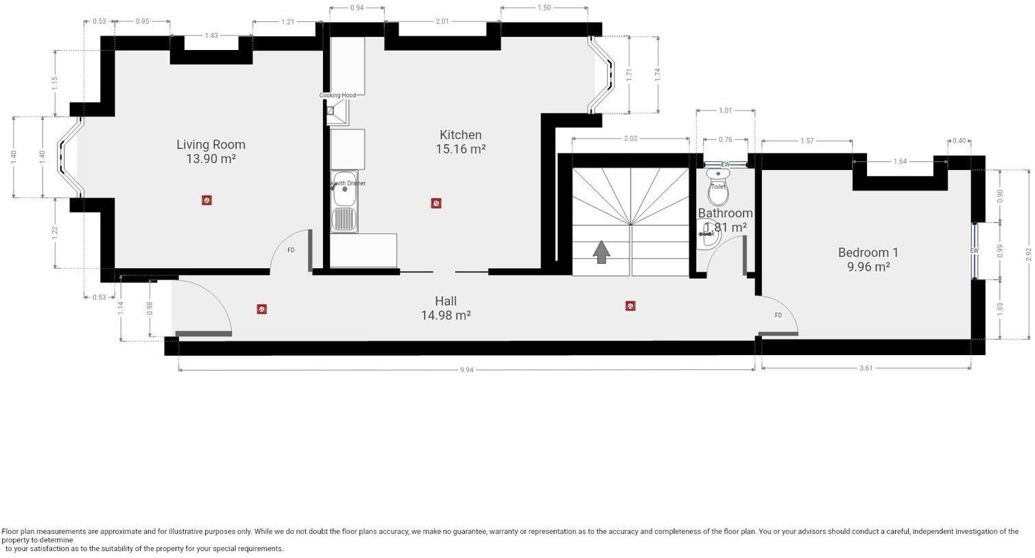 27/28 - Yarborough Road - Student House floorplan