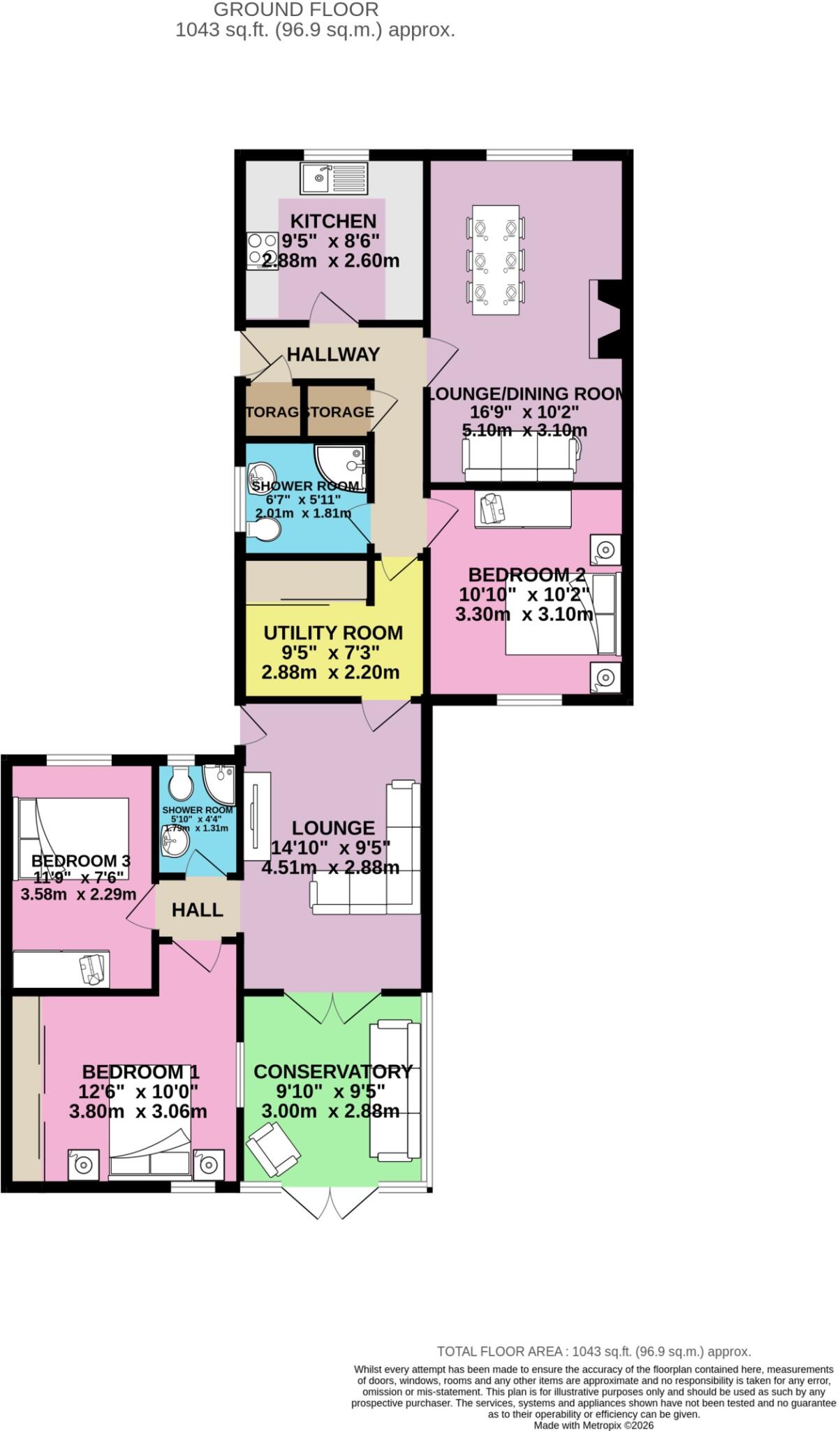 Priory Way, Snaith, Goole, Yorkshire, DN14 floorplan