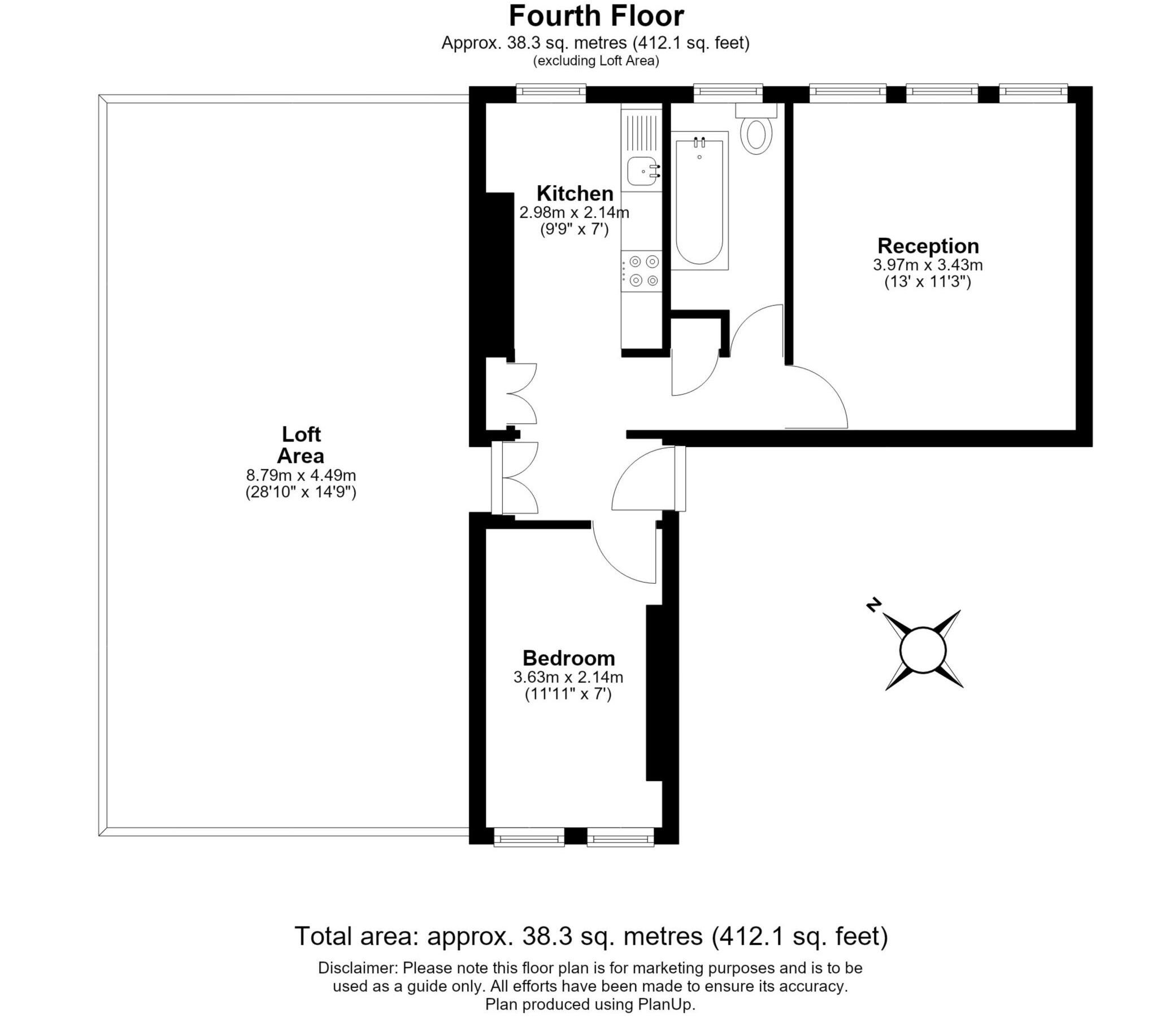 Block C, Peabody Estate,  Rosendale Road, SE24 9DY floorplan