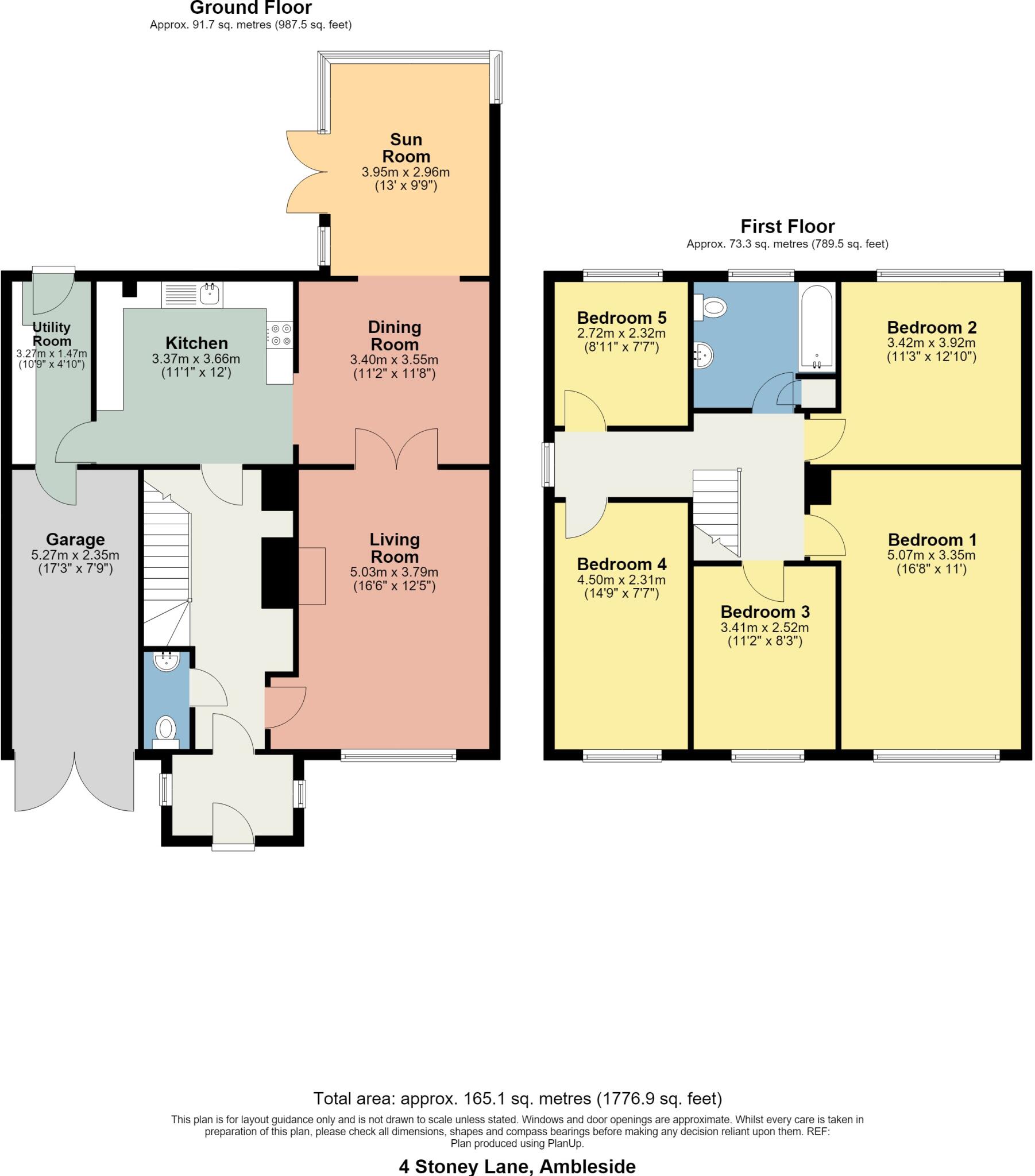4 Stoney Lane, Ambleside, LA22 9AZ floorplan