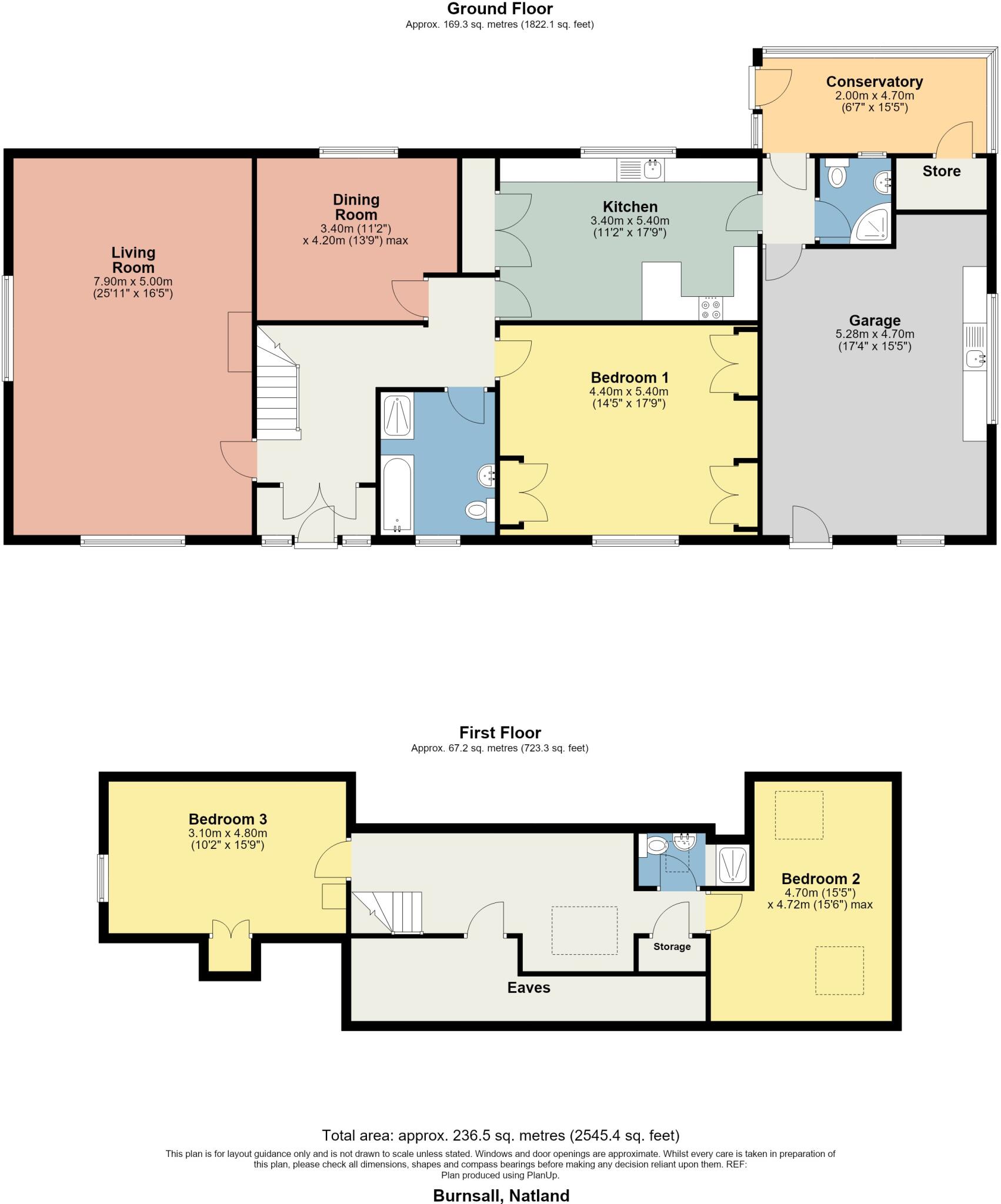 Burnsall, Oxenholme Lane, Natland, LA9 7QH floorplan
