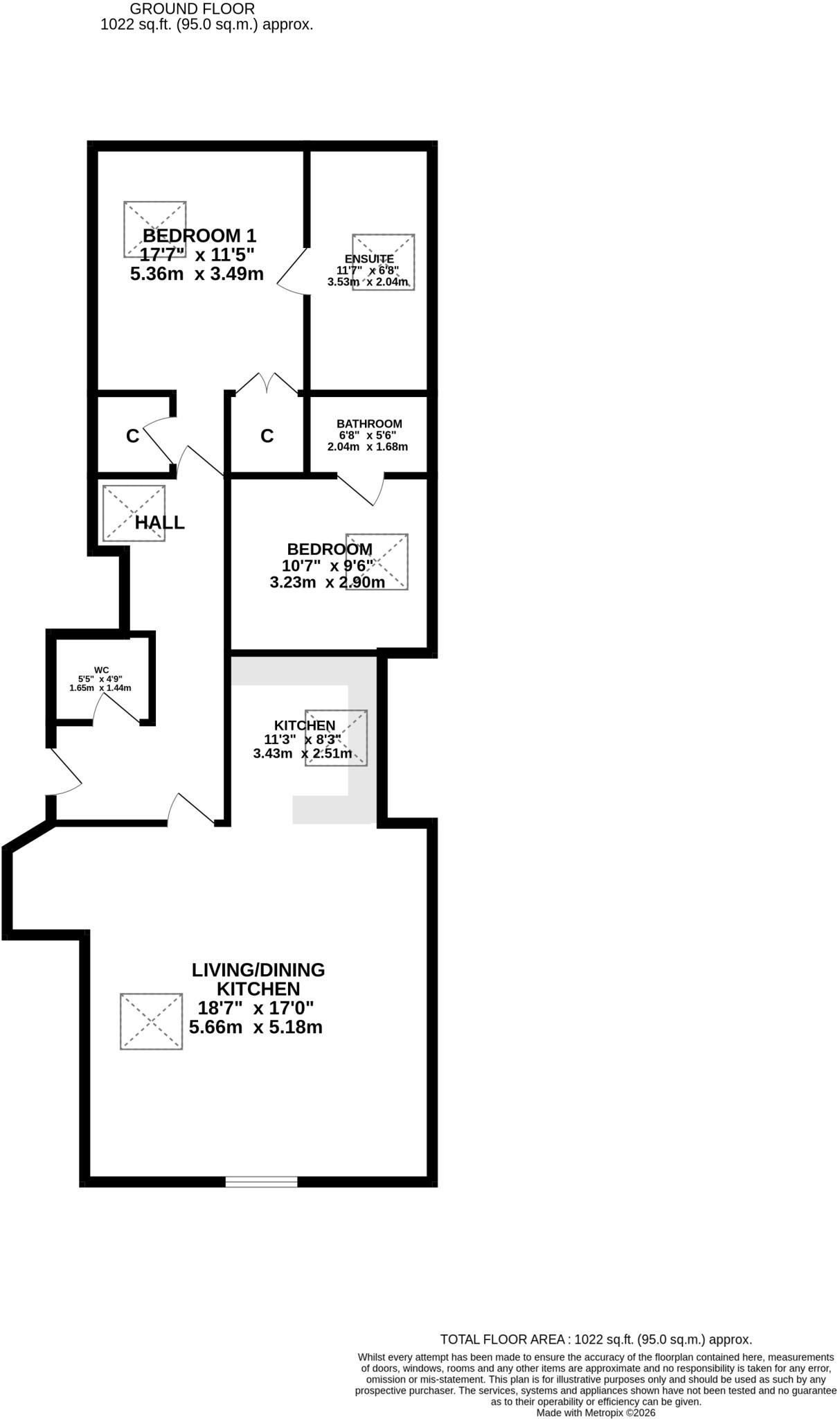 Calverley Bridge, Leeds, West Yorkshire, UK, LS13 floorplan