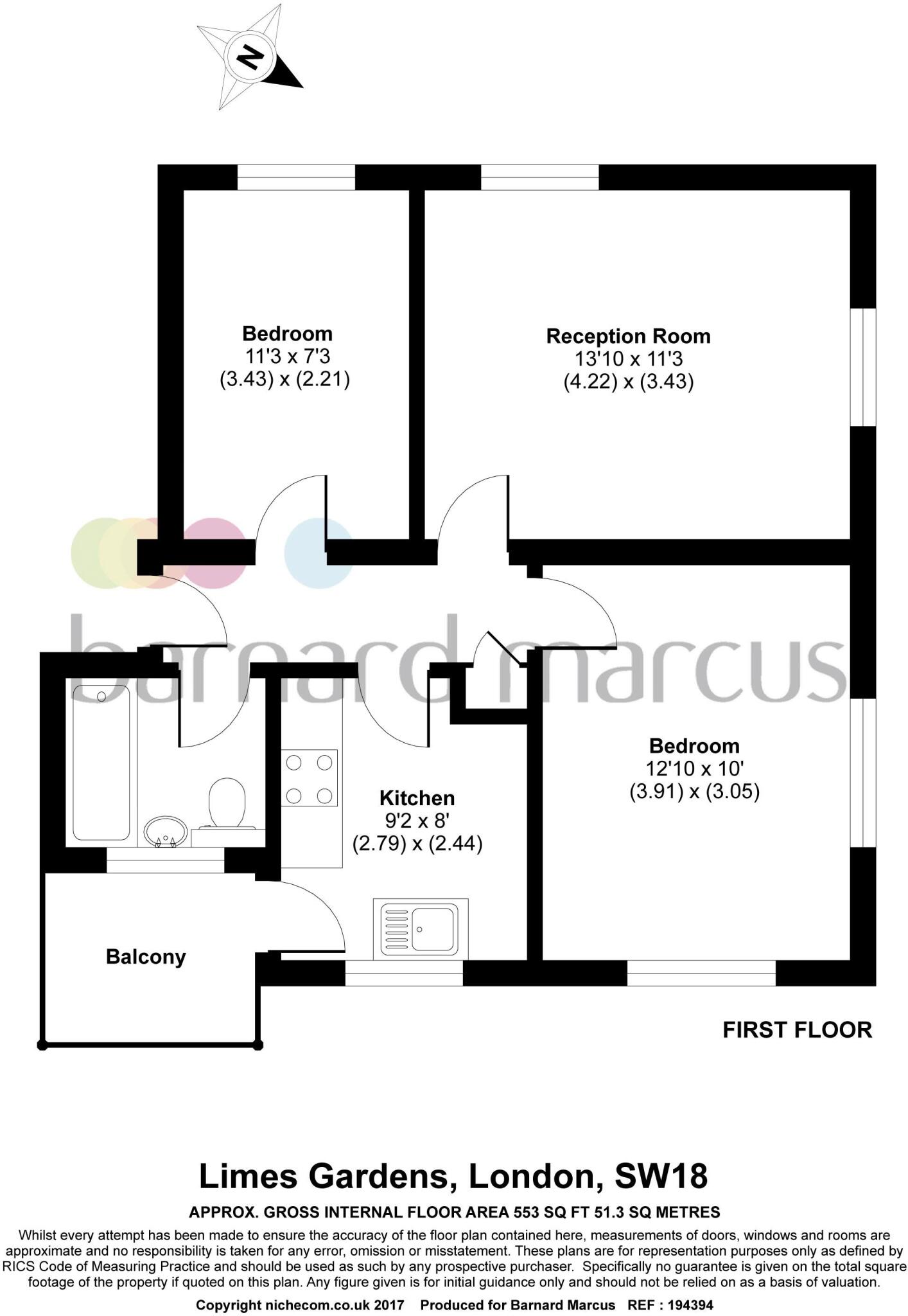 Limes Gardens, Wandsworth, London floorplan