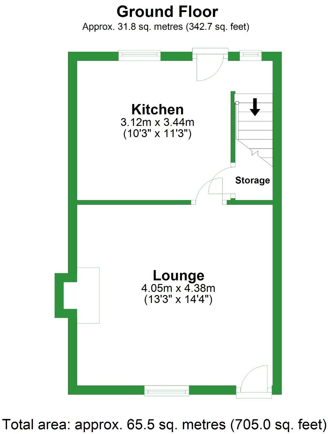 Padiham, Burnley, Lancashire, BB12 floorplan