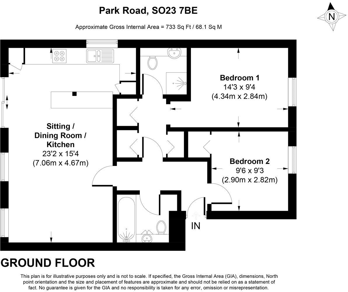 Abbotts Court, Park Road, Winchester, SO23 floorplan