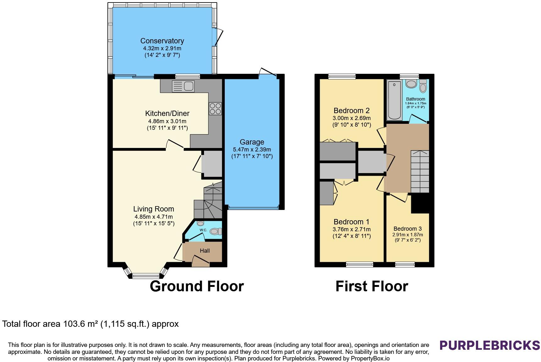 Orchard Rise, Birmingham, B26 floorplan