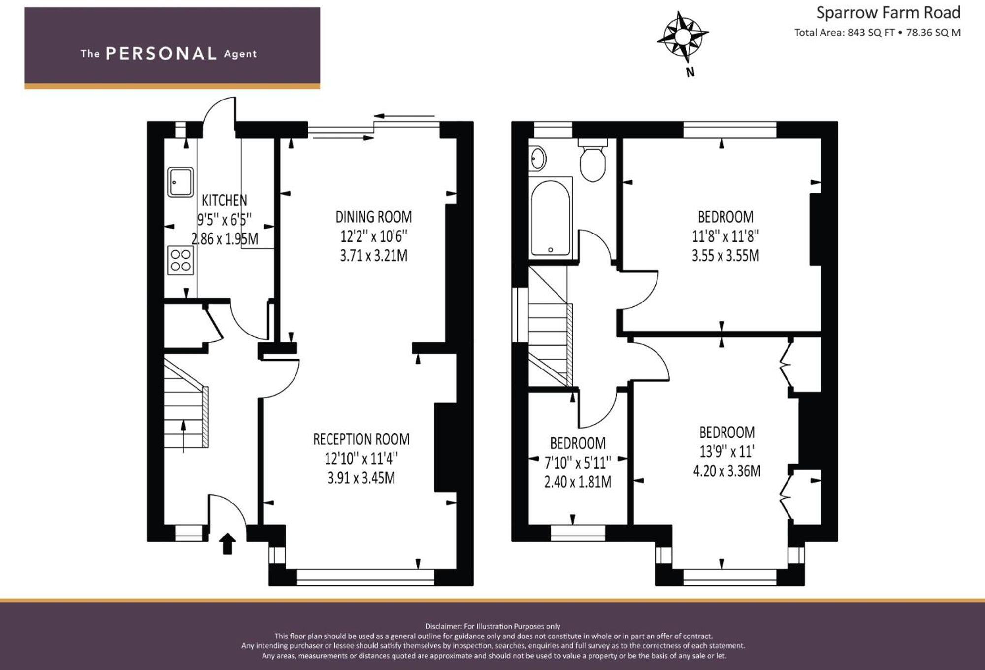Sparrow Farm Road, Epsom, KT17 floorplan