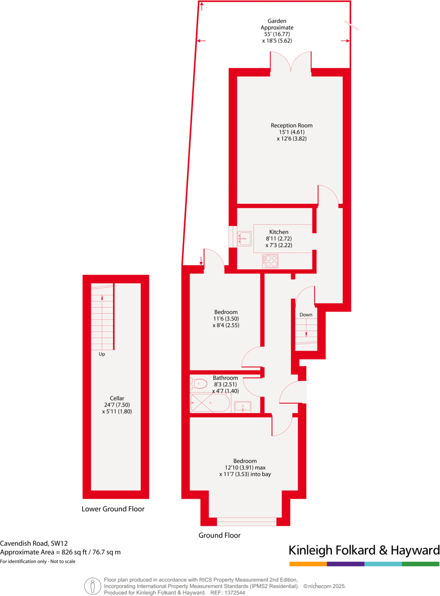 Cavendish Road, Clapham, London, SW12 floorplan