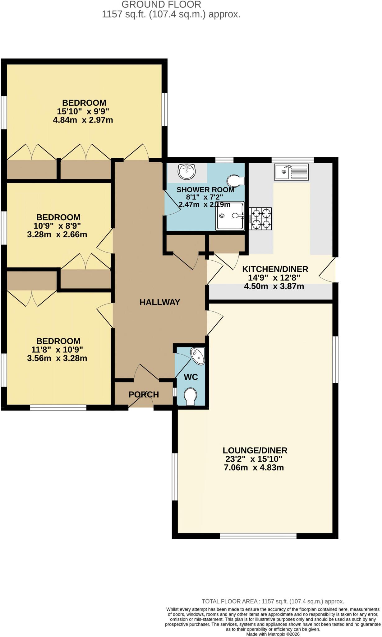 The Dell, Silica Lodge, Scunthorpe floorplan
