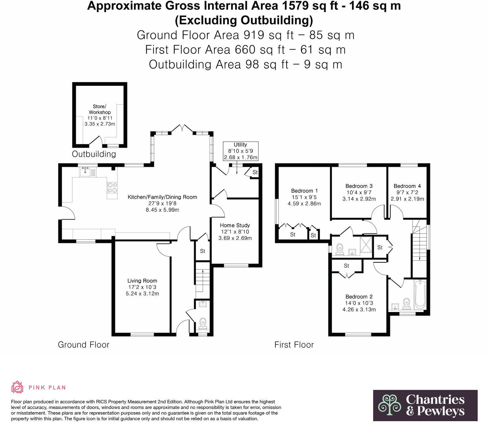 Guildford Road, Cranleigh GU6 8PA floorplan