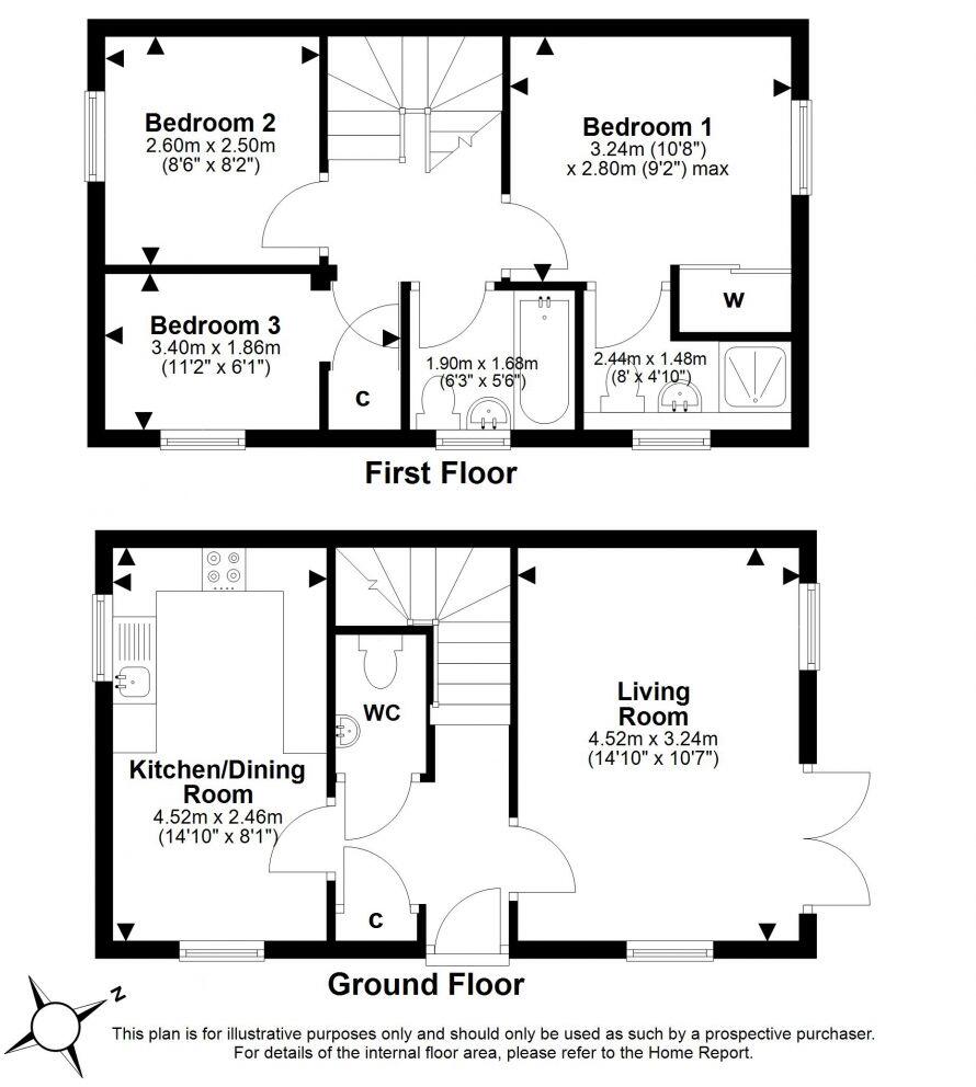 19 Wester Kippielaw Park, Dalkeith, EH22 2GE floorplan