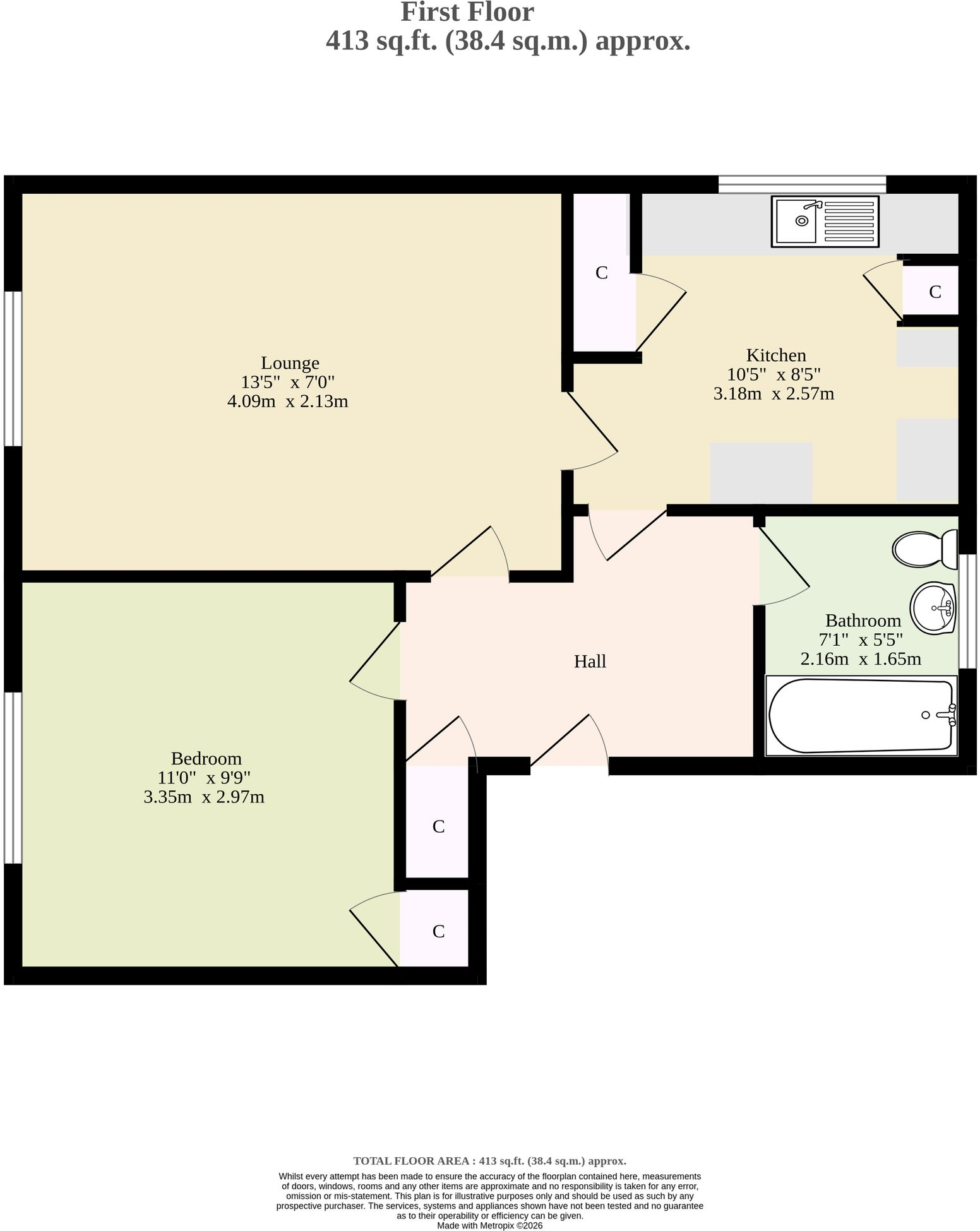 Jennings Way, Diss floorplan