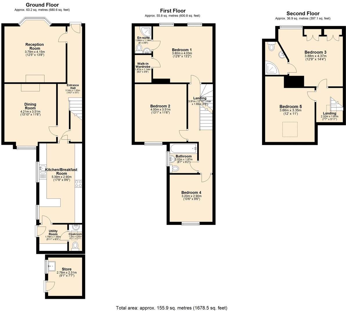 Avondale Road, Chesterfield floorplan