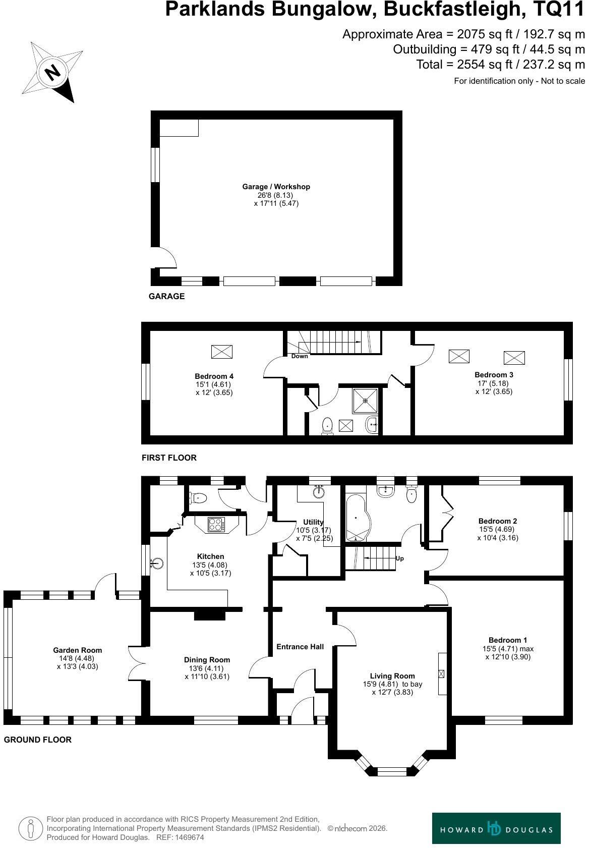 Nr Buckfastleigh, Dartmoor National Park   floorplan