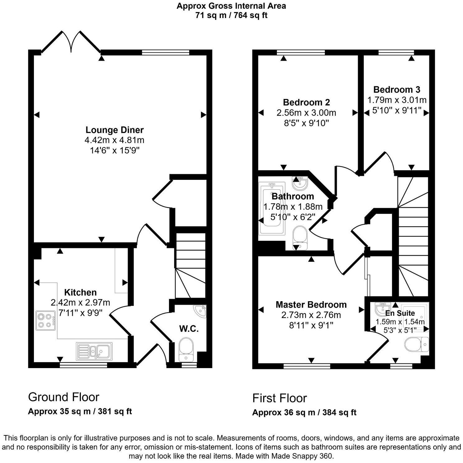 Mendip Road, Weston-Super-Mare, BS23 floorplan