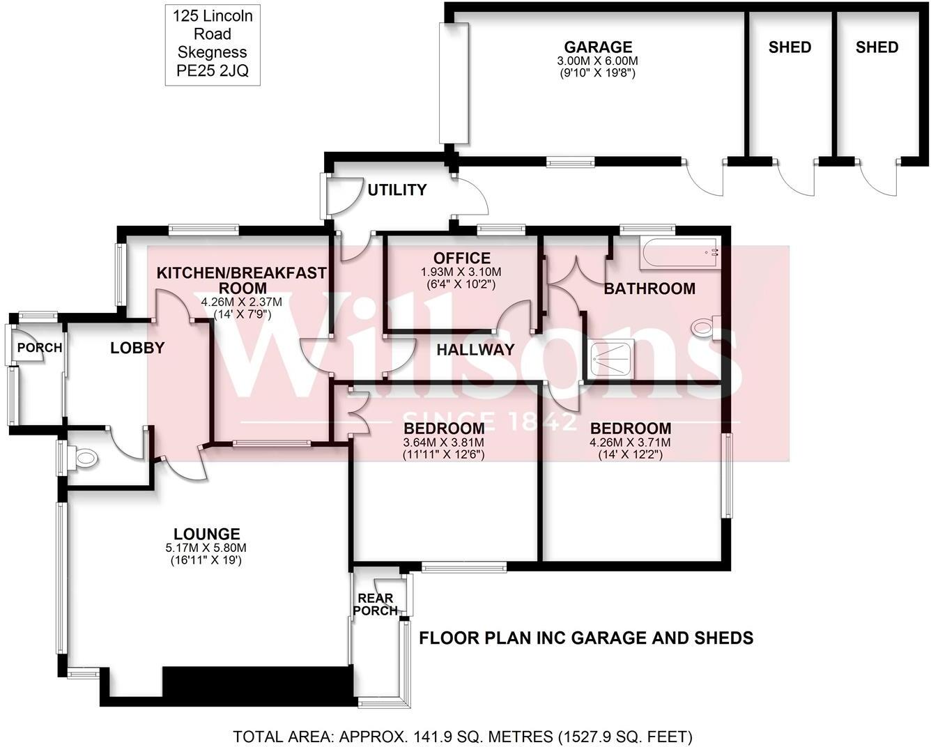 Lincoln Road, Skegness floorplan