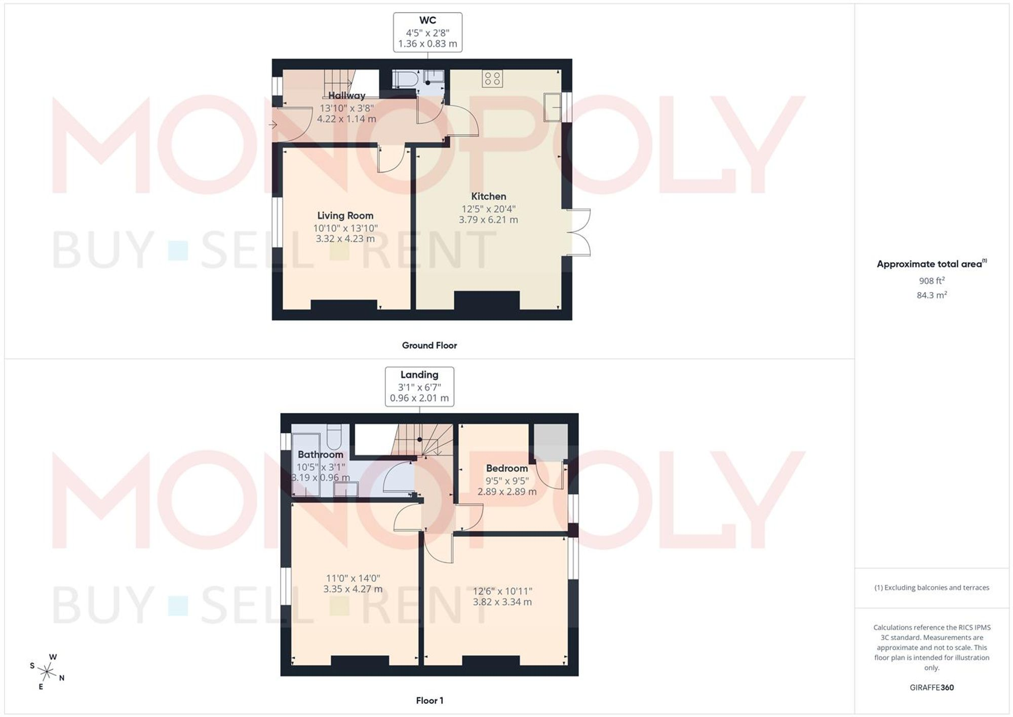 Bourne Terrace, Froncysyllte, LL20 floorplan