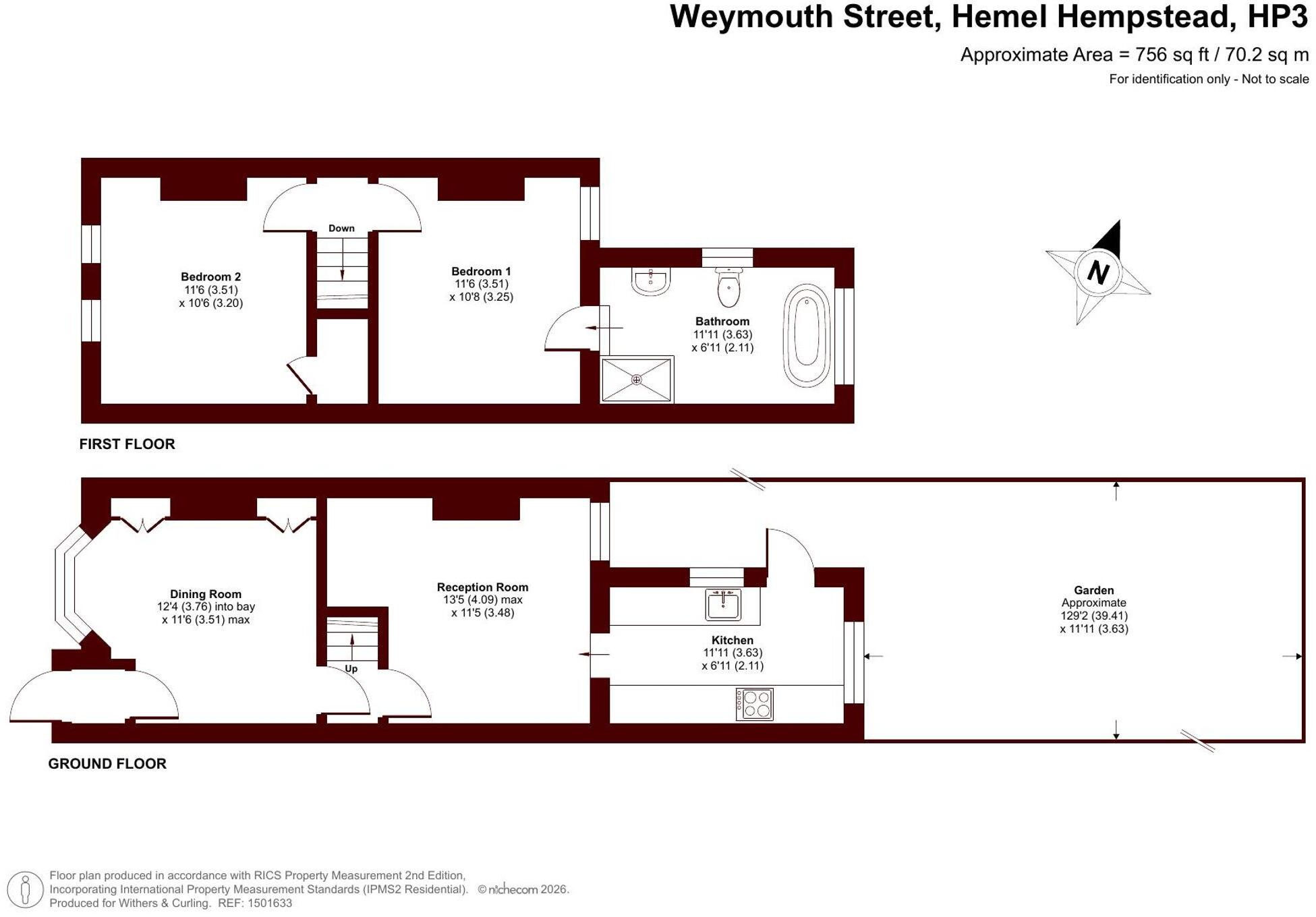 Weymouth Street, Hemel Hempstead, HP3 floorplan