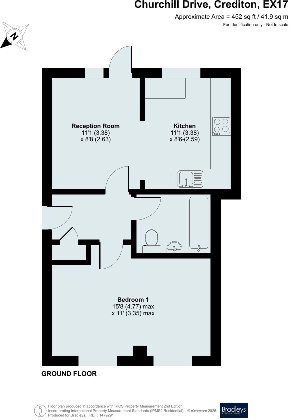 Churchill Drive, Crediton, Devon, EX17 floorplan