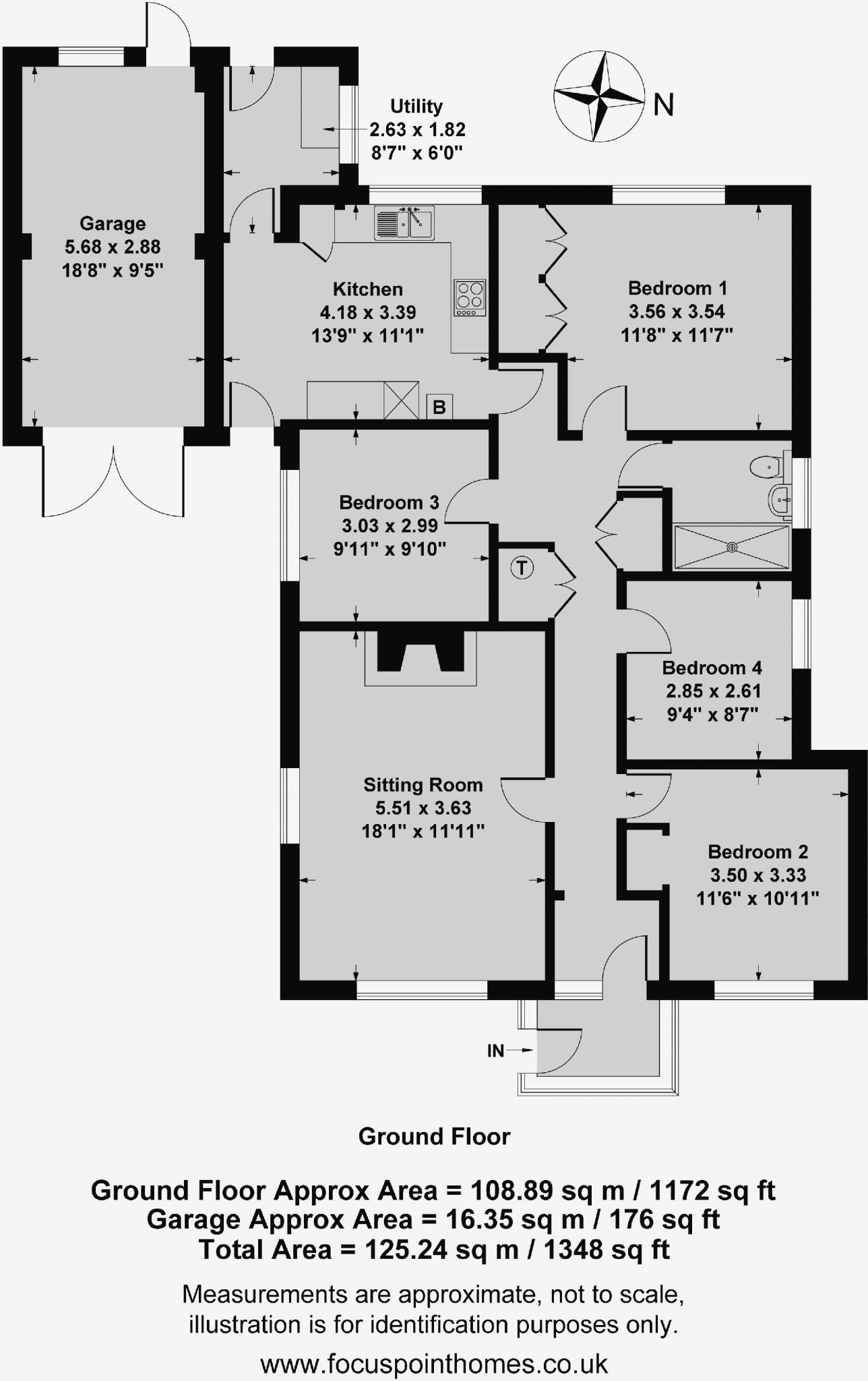 11, Uplands Rise, Little Bourton - NO ONWARD CHAIN floorplan