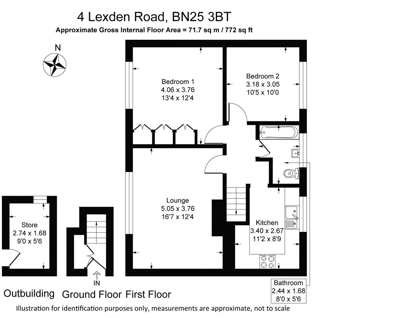 Lexden Road, Seaford floorplan