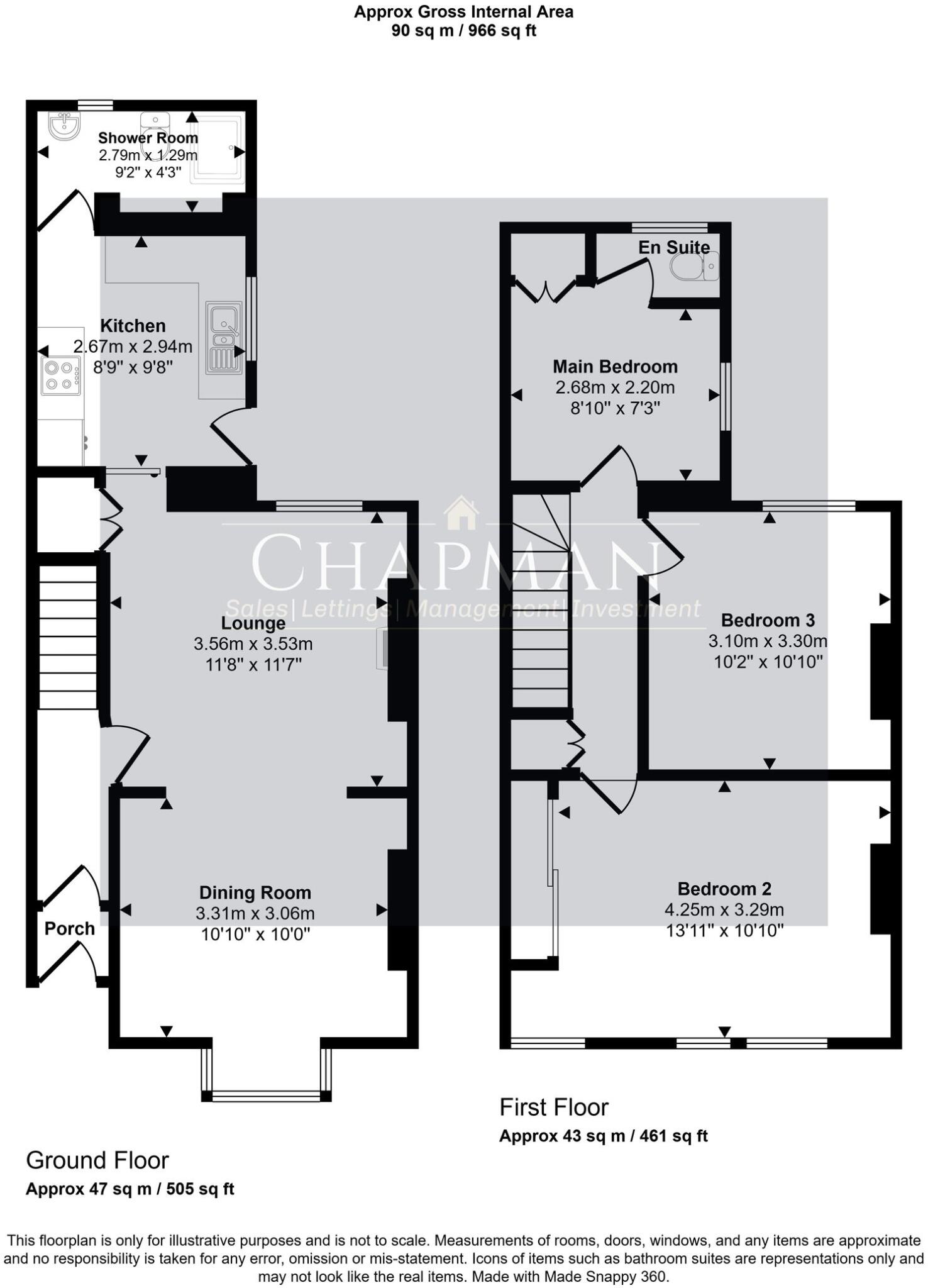 27 Ely Street, Tonypandy floorplan