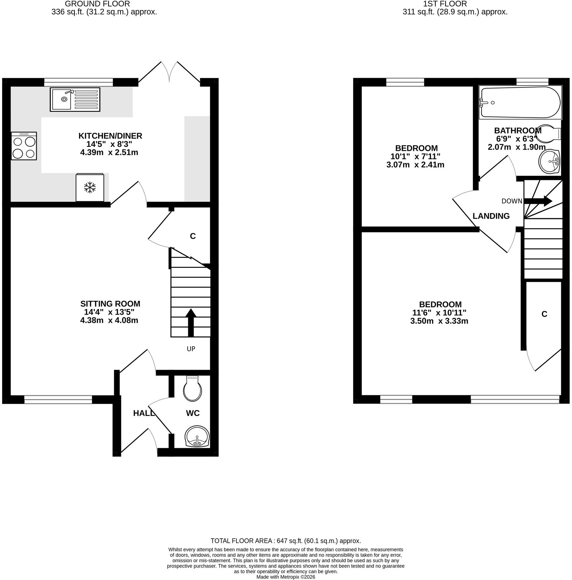 Oberon Grove, Street floorplan