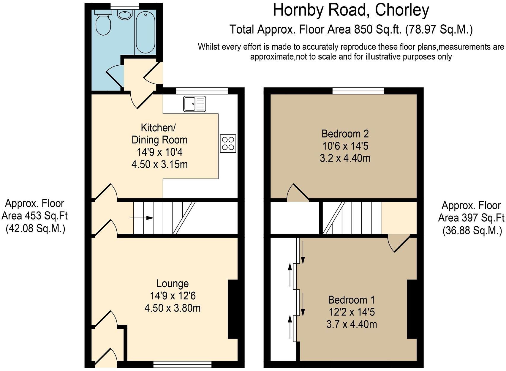 Hornby Road, Chorley, PR6 floorplan