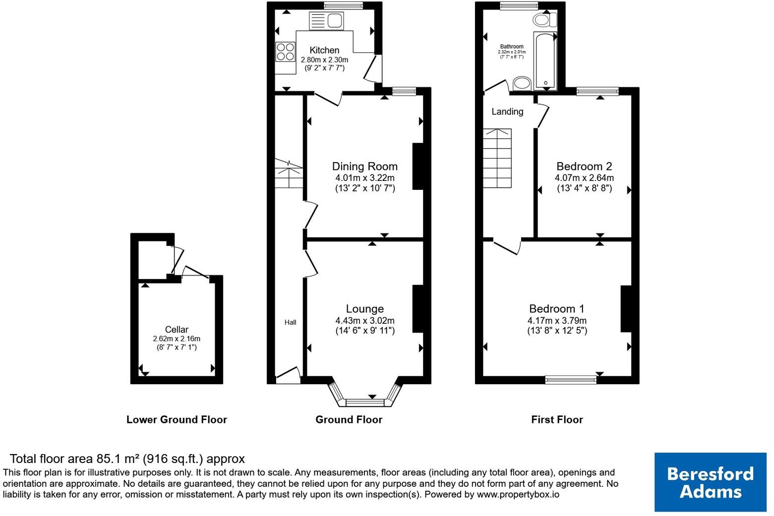 Park Road, Colwyn Bay, Conwy, LL29 floorplan