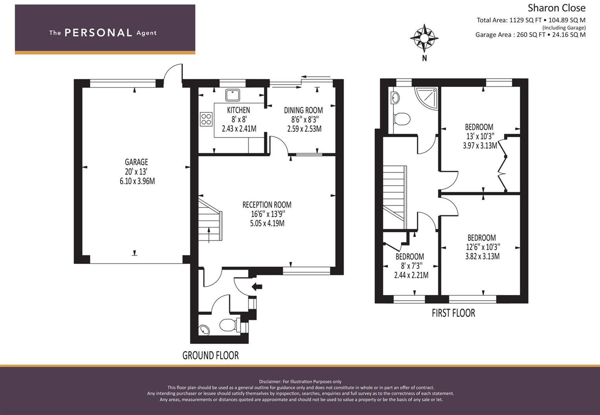 Sharon Close, Epsom, KT19 floorplan