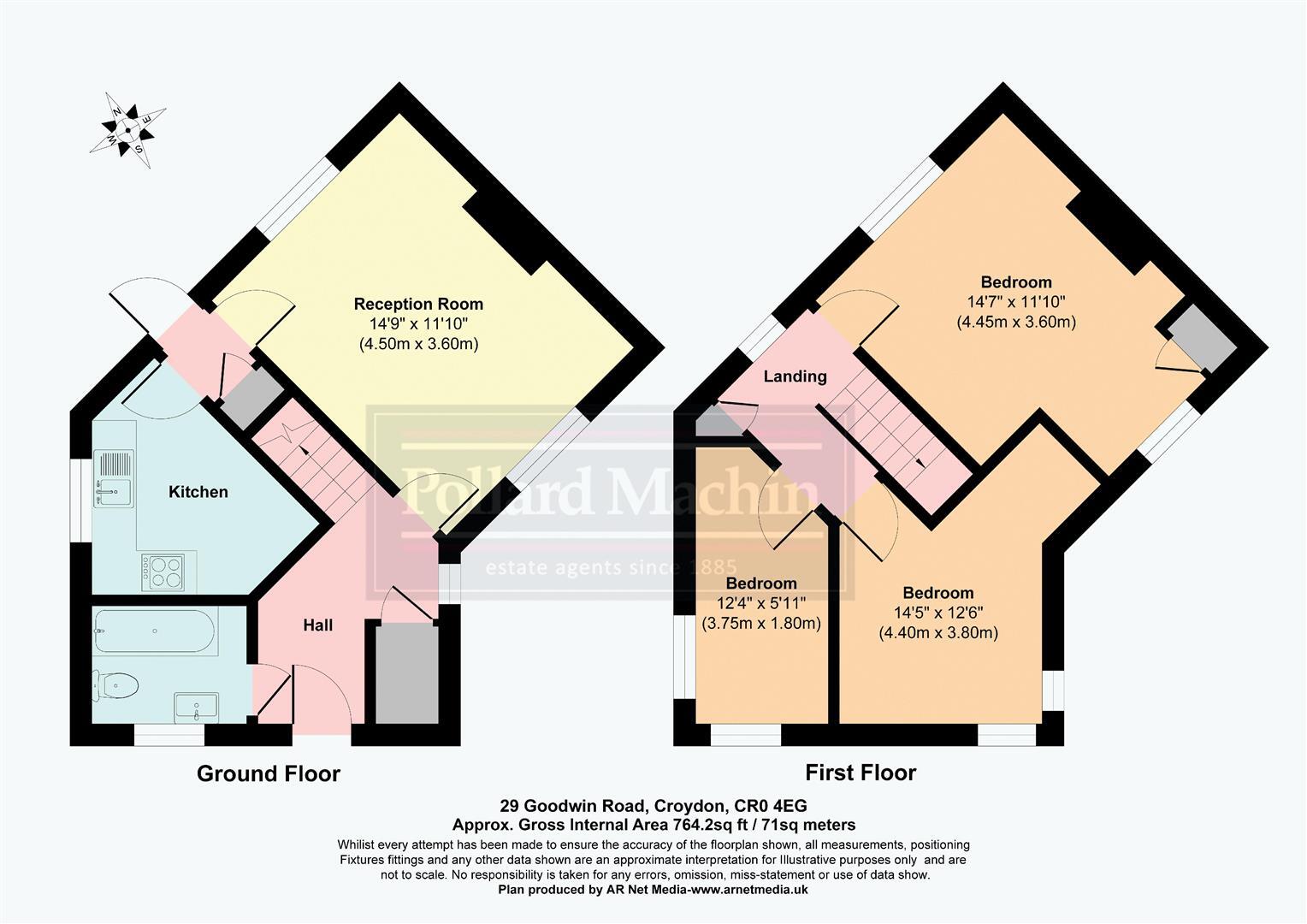 Goodwin Road, Croydon floorplan