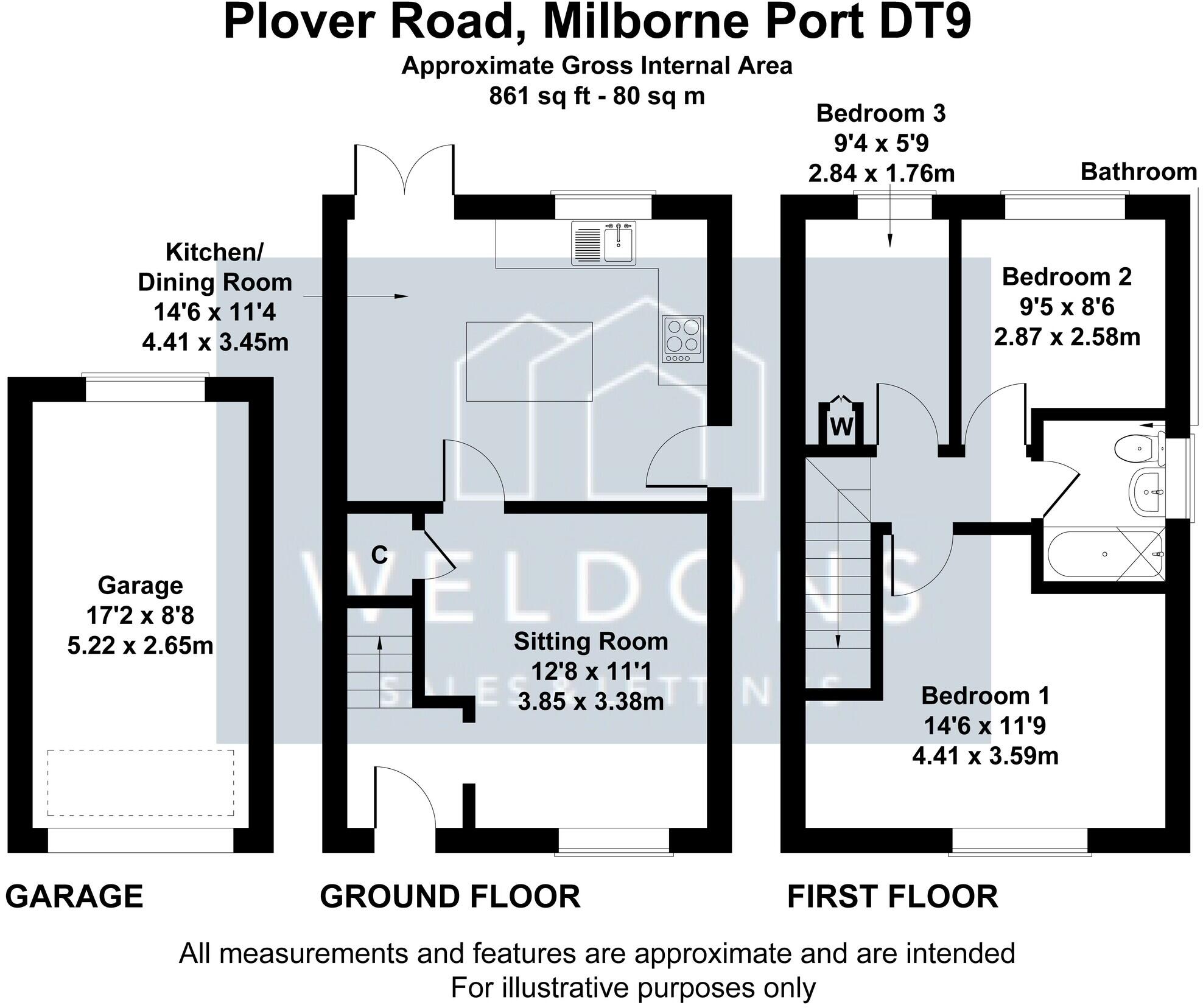 Plover Road, Milborne Port, DT9 5DA floorplan