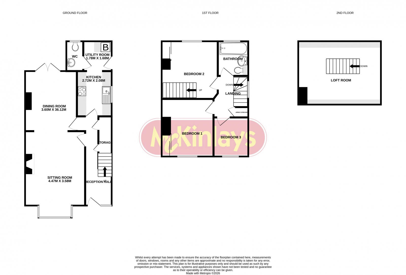 1930's 3 bedroom house in Eastleigh Road floorplan