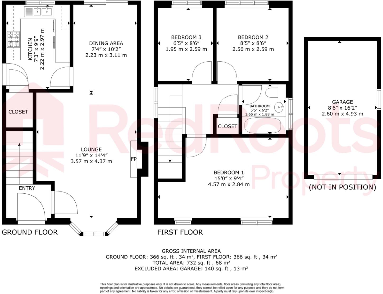 Paddock Close, Doncaster, South Yorkshire, DN5 floorplan