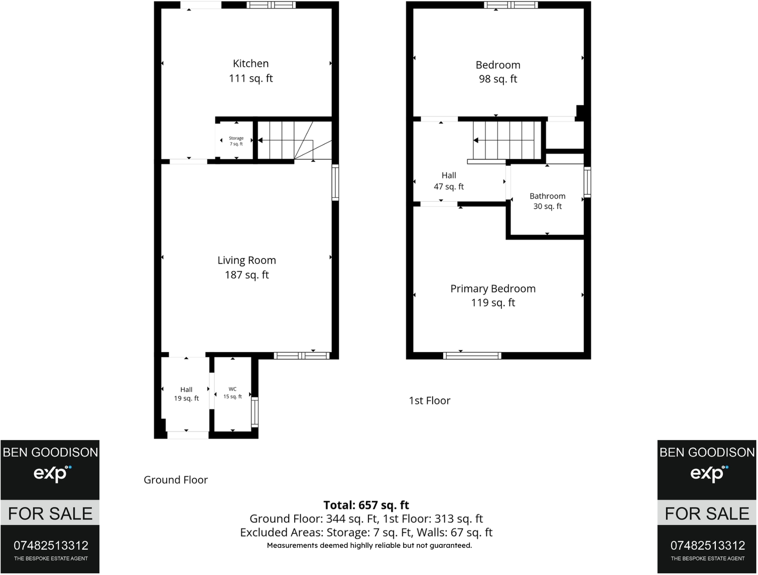 Jane Eyre Lane,Bradford,BD13 3FJ floorplan