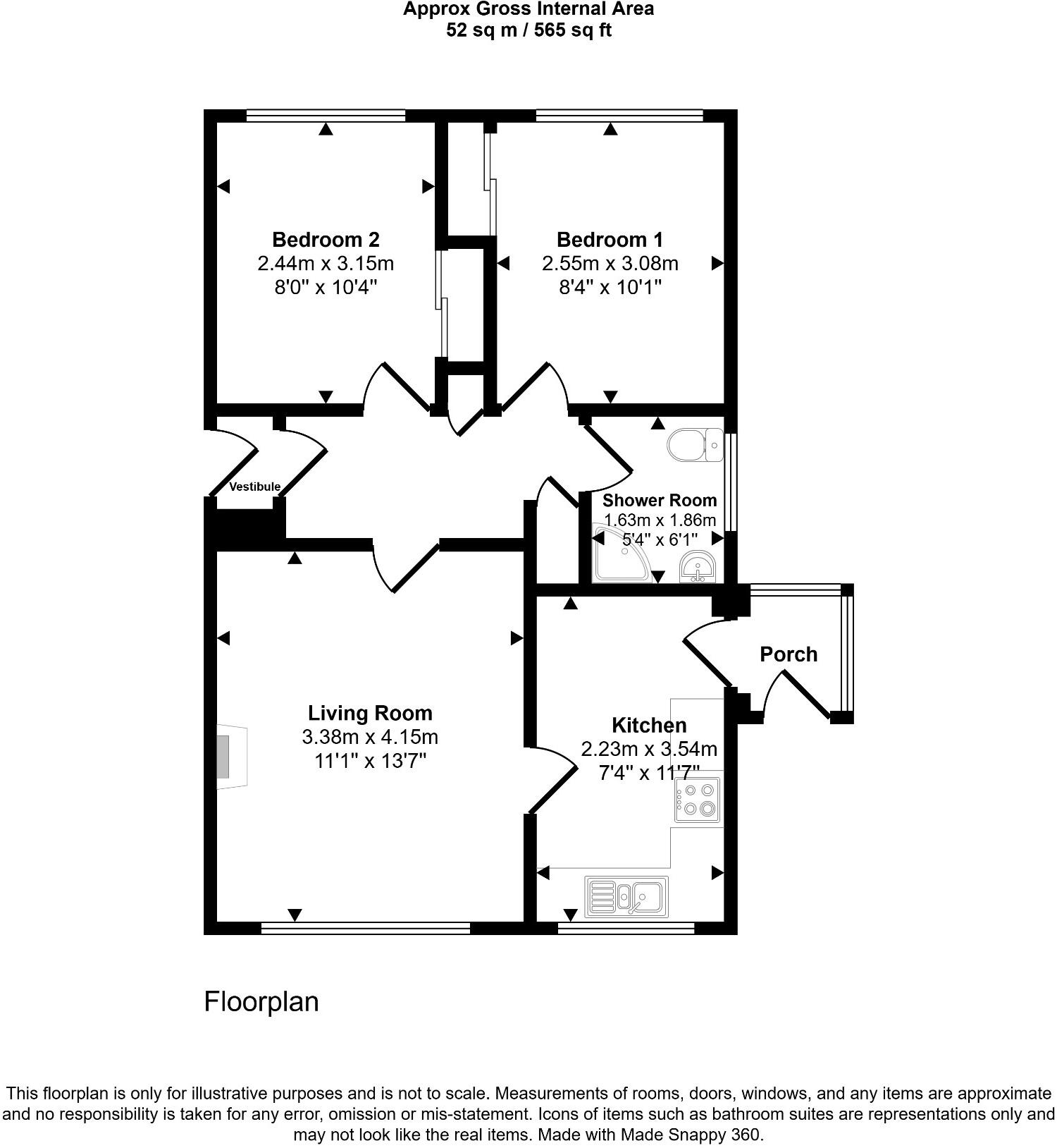 23 Torcy Drive, Girvan, Ayrshire, KA26 0EU floorplan