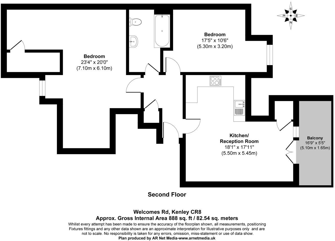 Welcomes Road, Kenley, Surrey, CR8 floorplan