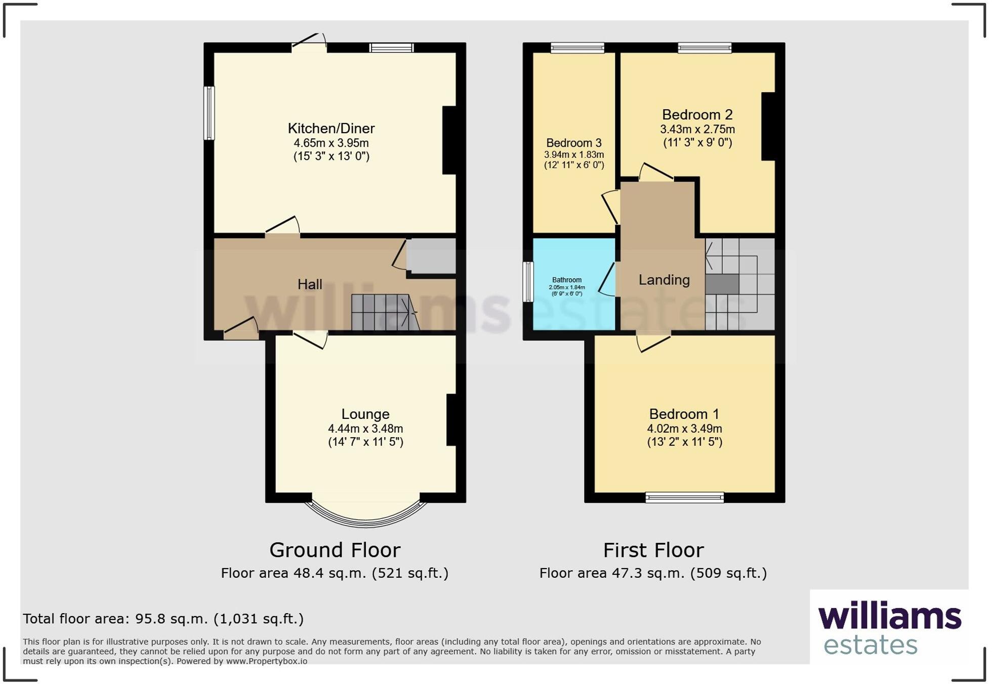 Fairview Avenue, Prestatyn, LL19 floorplan