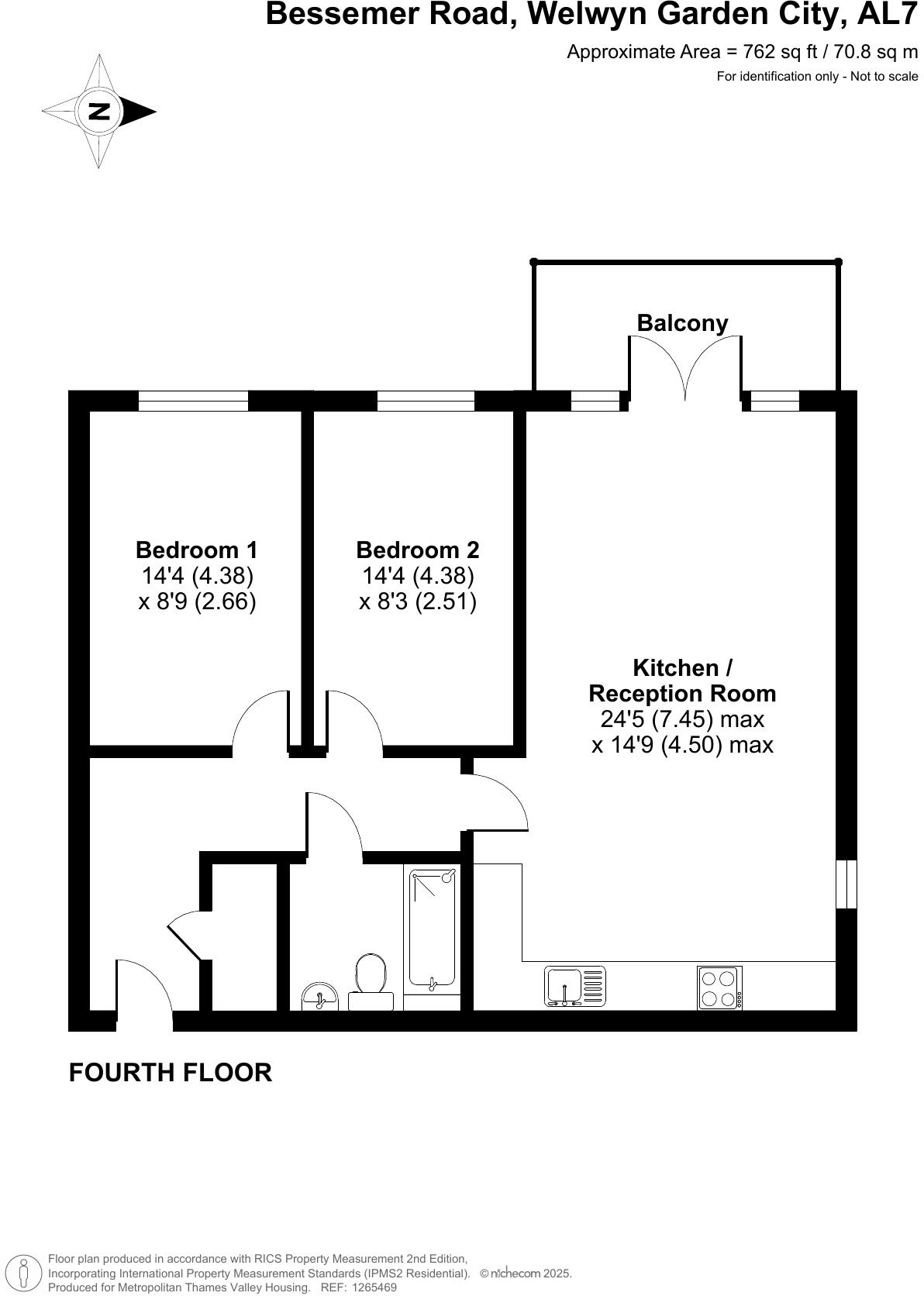 Woolworth House, Welwyn Garden City, Hertfordshire, AL7 floorplan