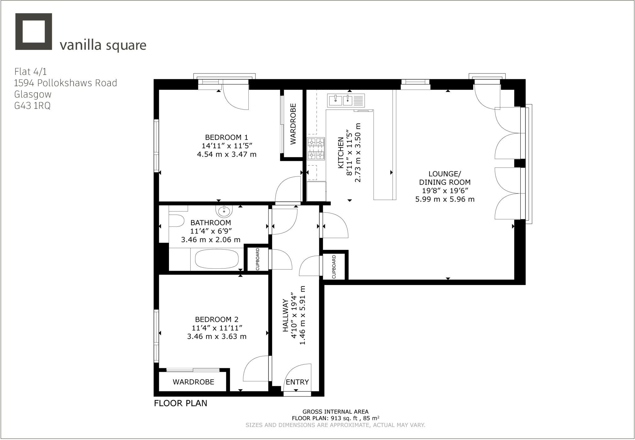 Pollokshaws Road, Pollokshaws floorplan