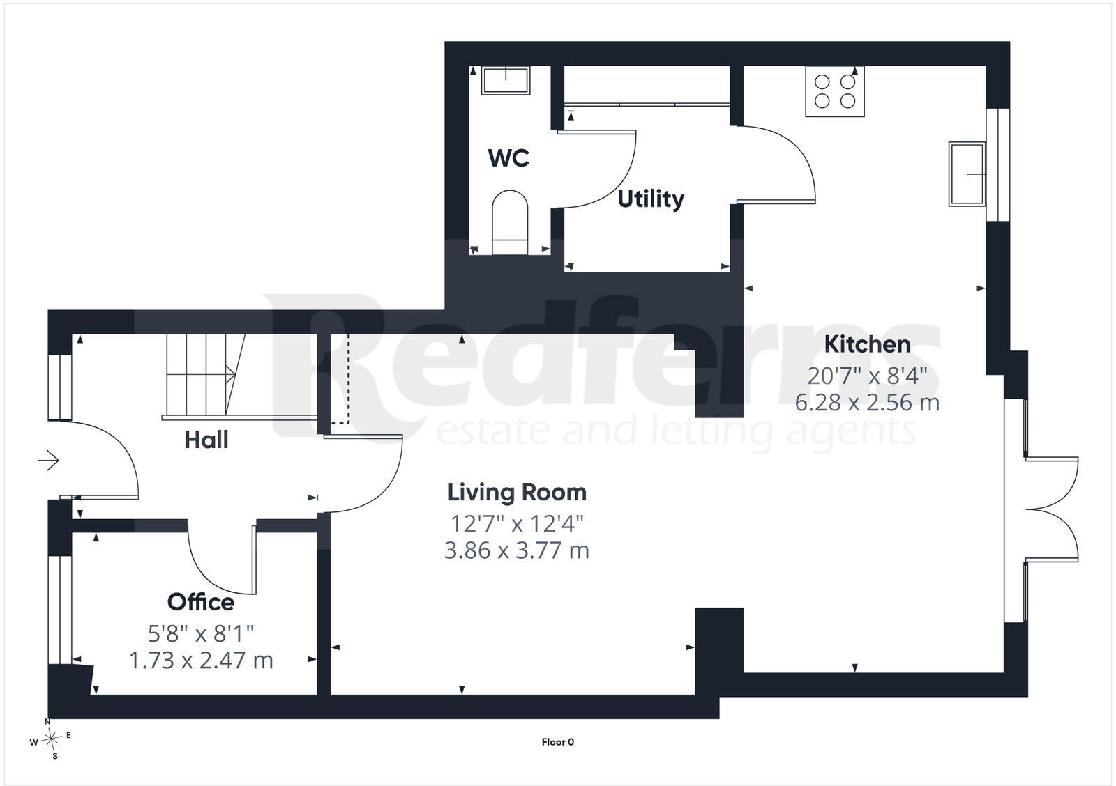 Butts Close, Honiton. floorplan