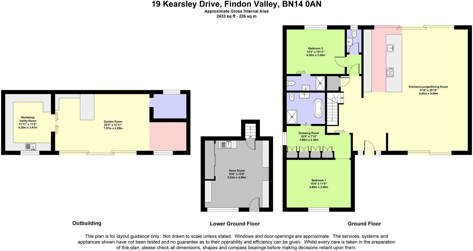 Kearsley Drive, Findon Valley, Worthing, West Sussex, BN14 floorplan