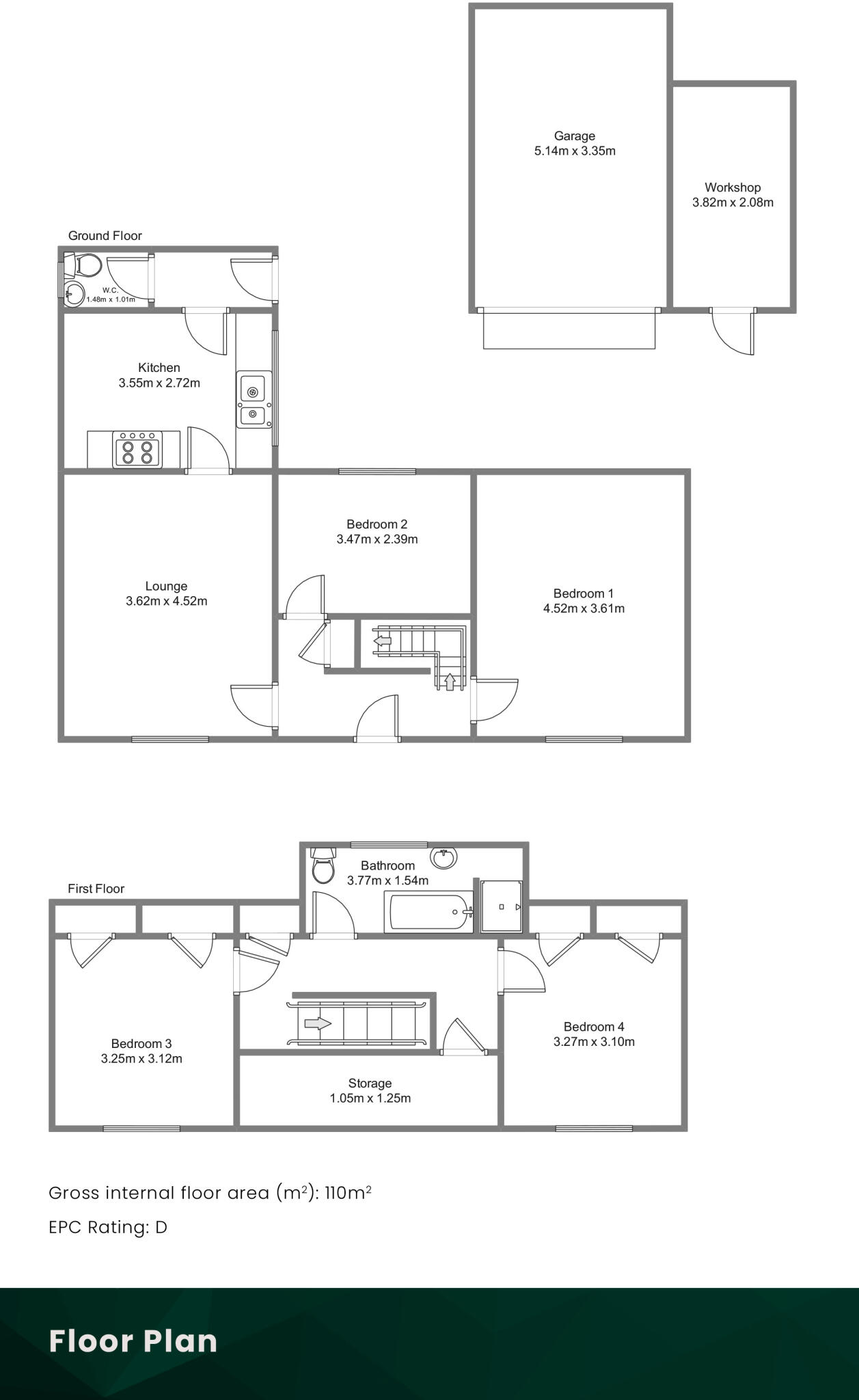 43 Harbour Street, Hopeman, Elgin, IV30 5RU floorplan