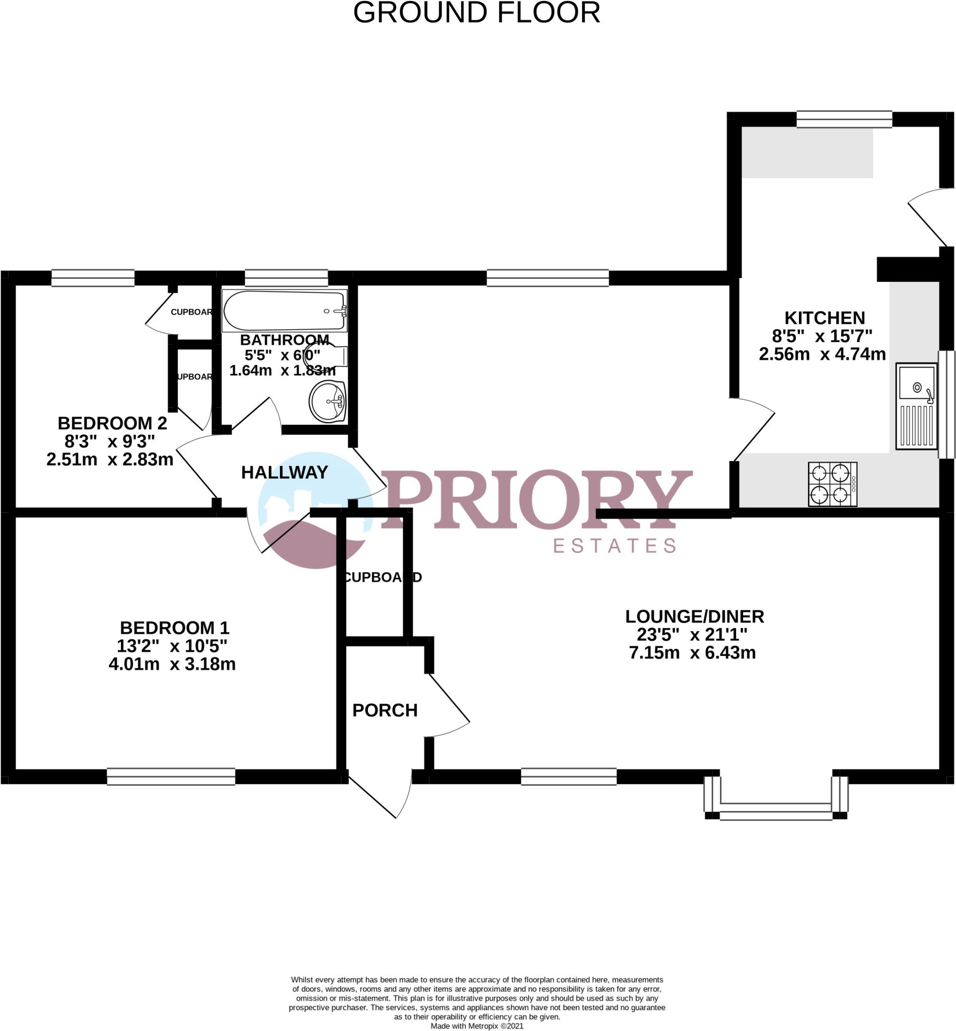 Wavring Avenue, Kirby Cross floorplan