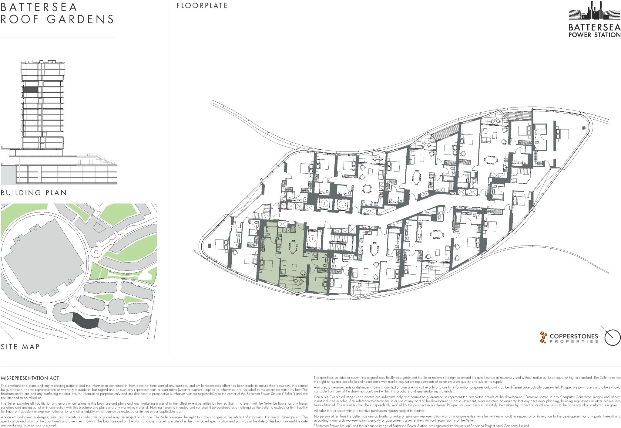Oakley House, Electric Boulevard, Battersea Power Station, London SW11 floorplan