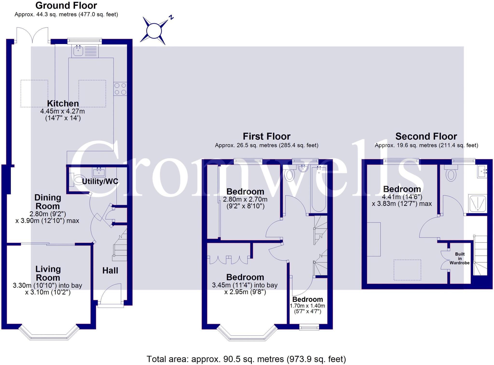 Caverleigh Way, Worcester Park floorplan