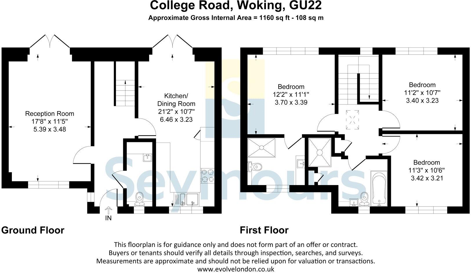 College Road, Woking, Surrey, GU22 floorplan