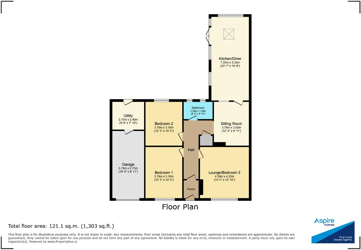 The Cottons, Outwell, Wisbech, Norfolk, PE14 8TL floorplan