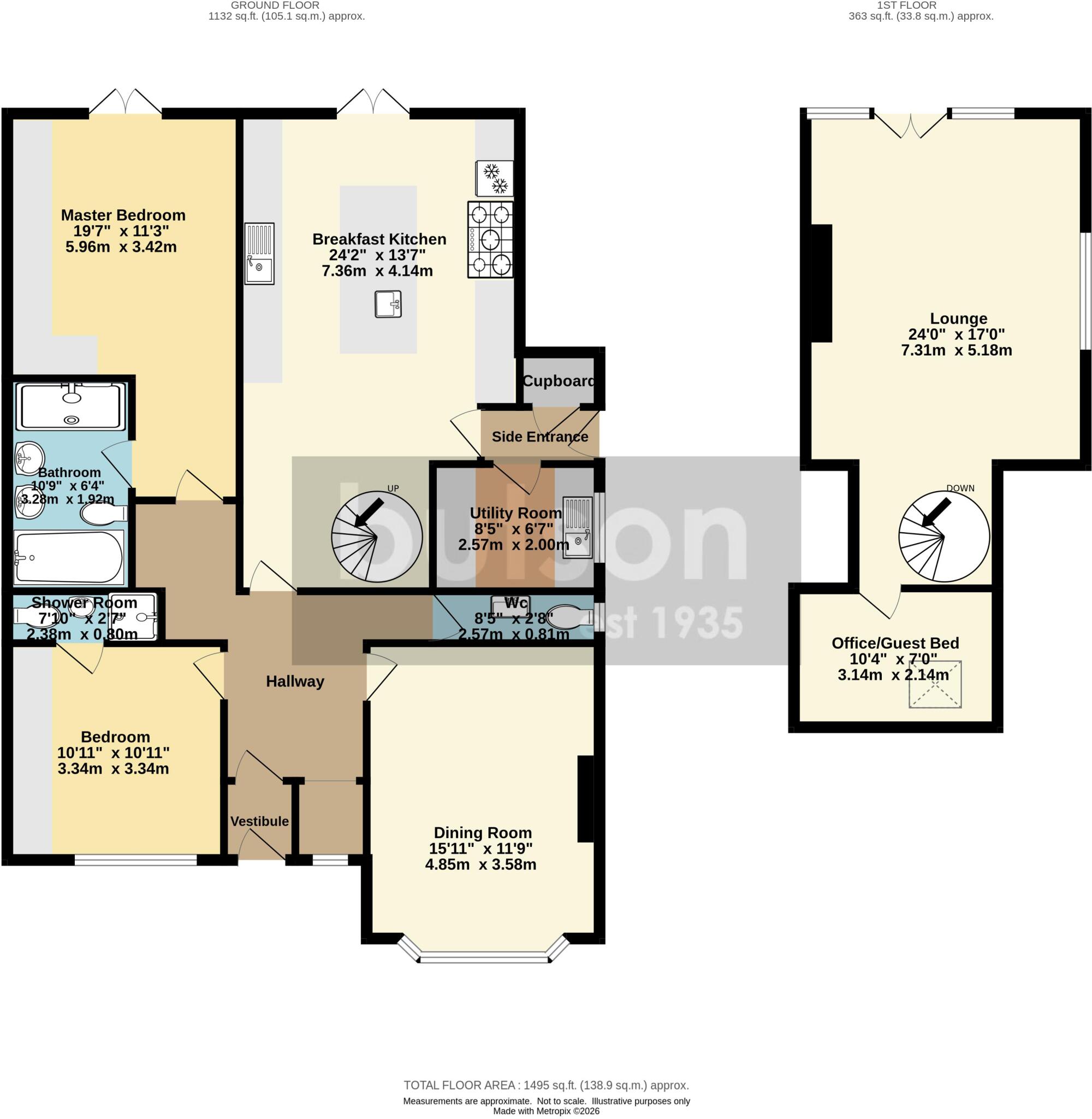 Immaculate detached family home.101 Carr Head Lane, Poulton-Le-Fylde floorplan