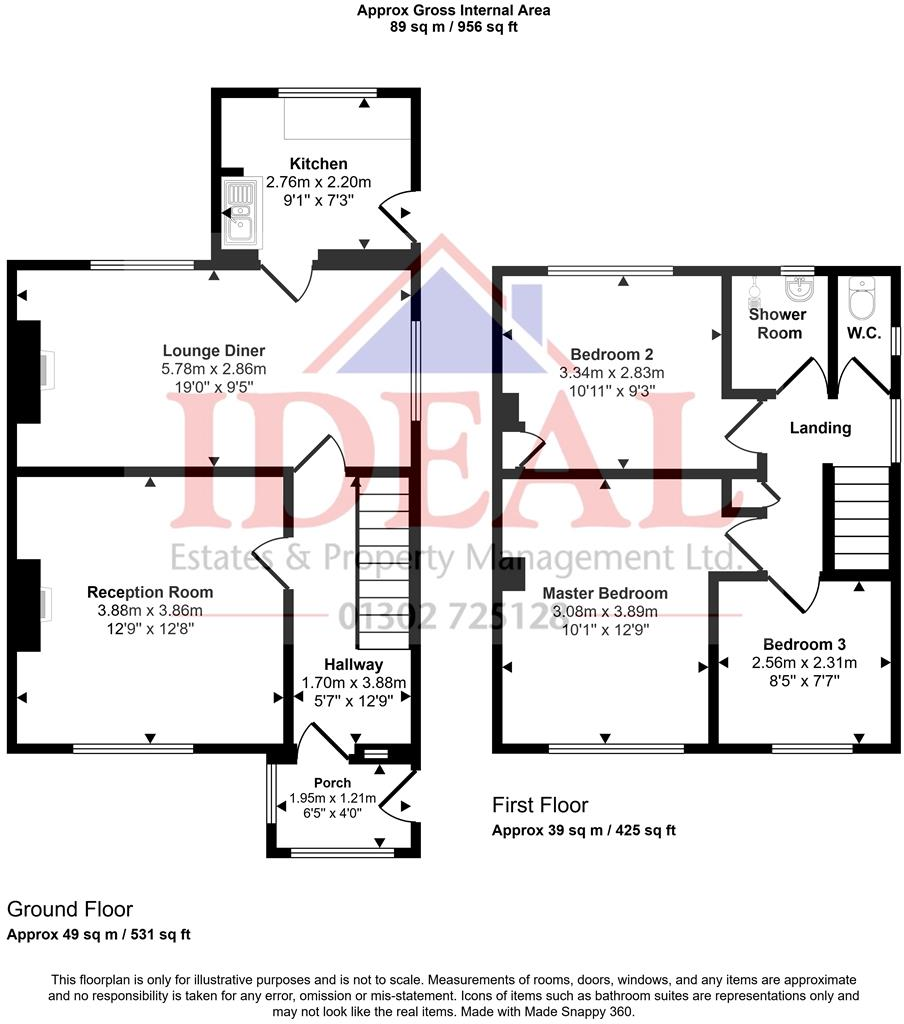 Glebe Road, Campsall, Doncaster floorplan